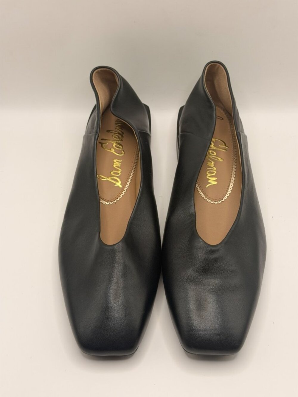 Sam Edelman Women's Kasey Black Leather Flats Sz 11